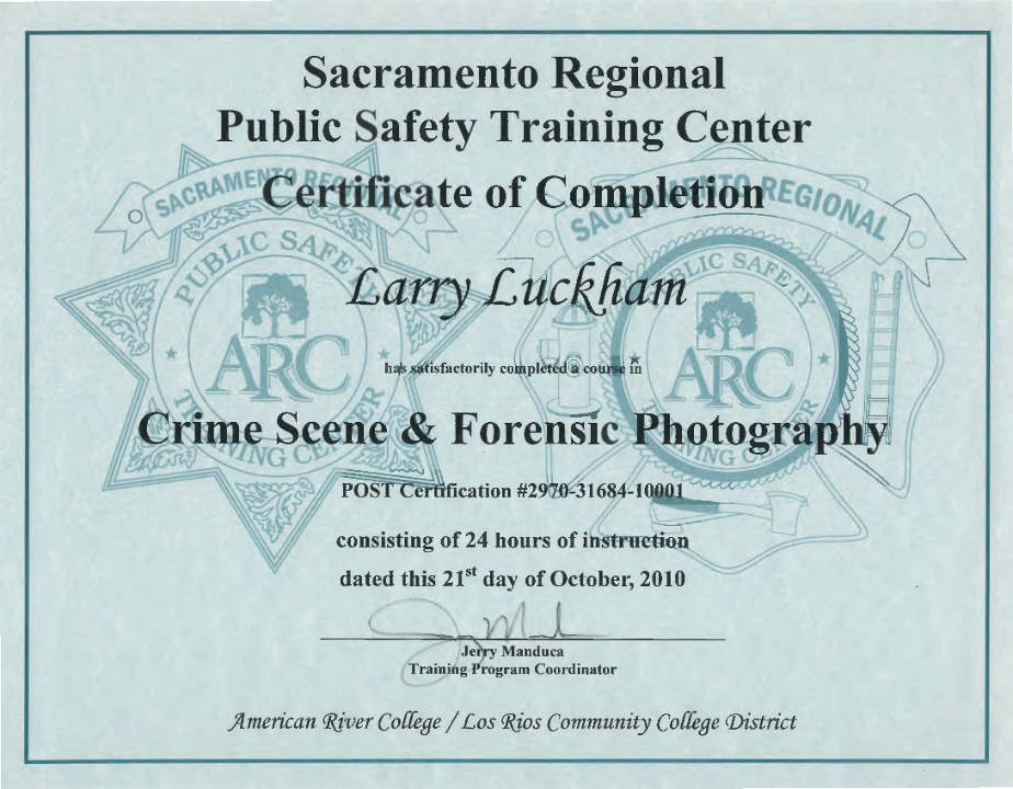 Crime Scene Forensic Photography